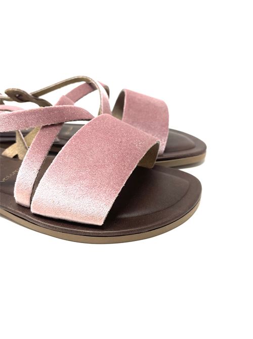 Sandaletto donna in velluto IL LACCIO | 3122VELLUTOROSA